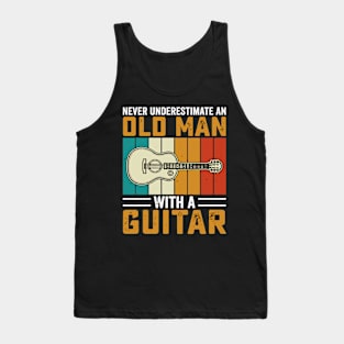 Never underestimate an old man with a saXOPHONE Tank Top